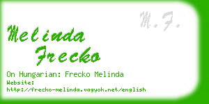 melinda frecko business card